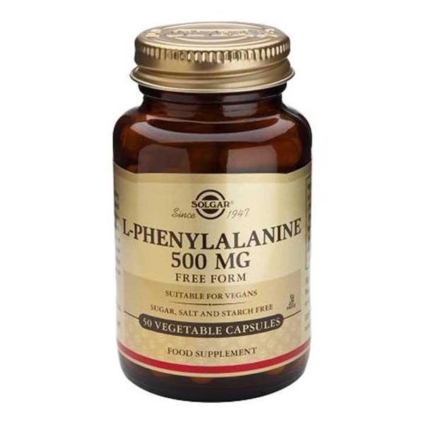 Solgar L-Phenylalanine 500mg 50 Veggie Caps