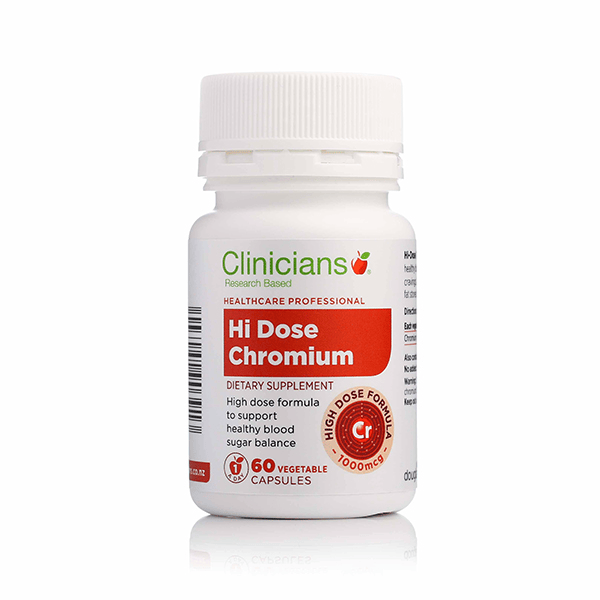 Clinicians Hi-Dose Chromium 1000mcg 60 Caps