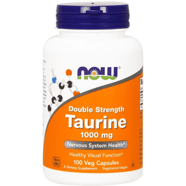 Now Foods Double Strength Taurine 1000mg 100 Veg Caps
