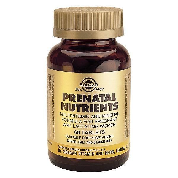 Solgar Prenatal Nutrients 60 Tabs