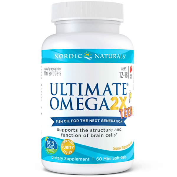 Nordic Naturals Ultimate Omega 2X Teen 60 Softgels
