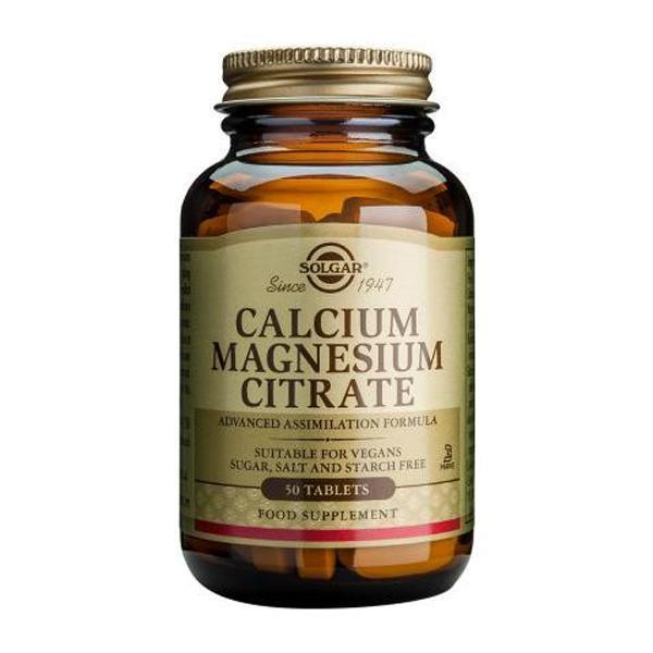 Solgar Calcium Magnesium Citrate 50 Tablets
