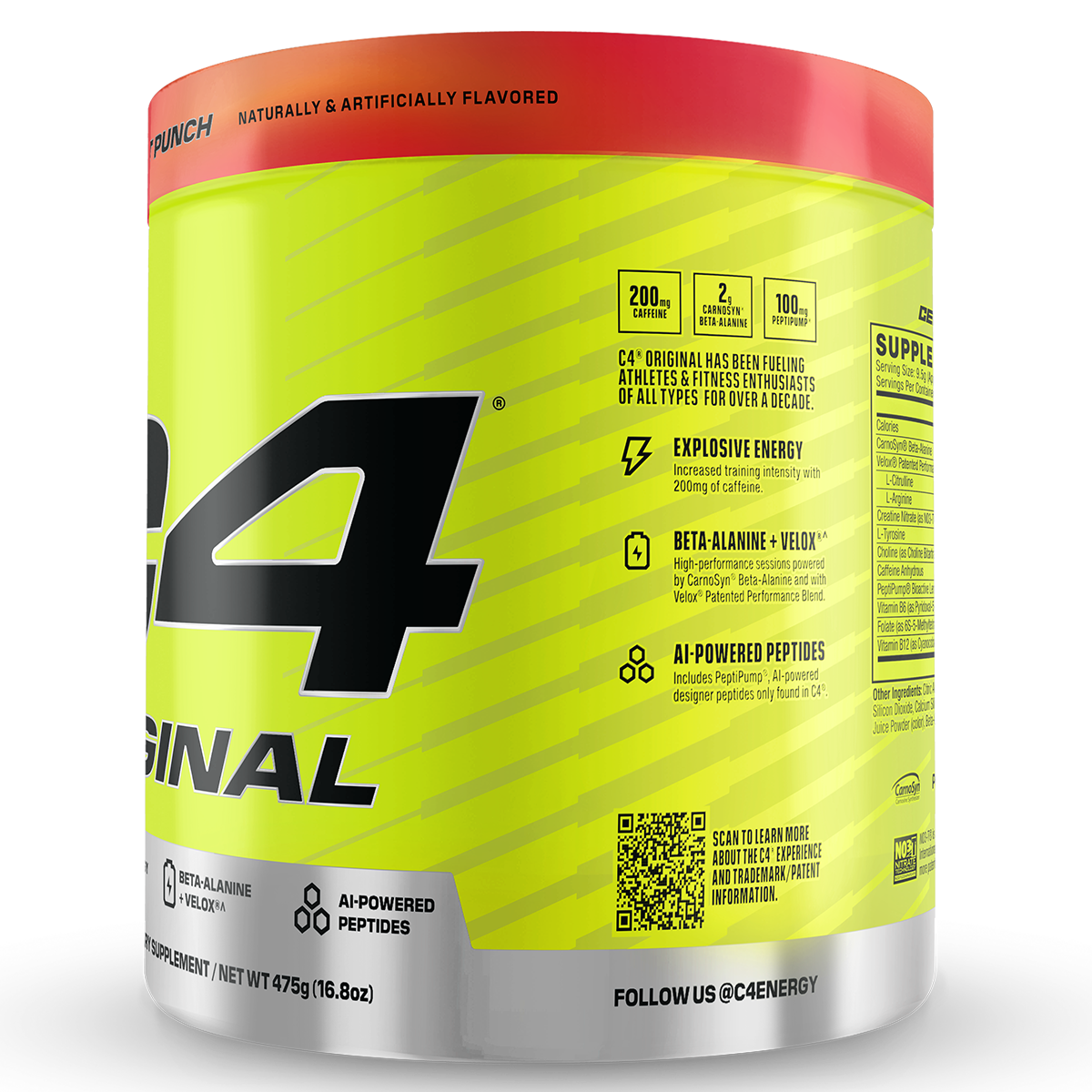Cellucor C4 Original Pre Workout 50 serve + FREE STRINGER SINGLET  ( Only Large Size )