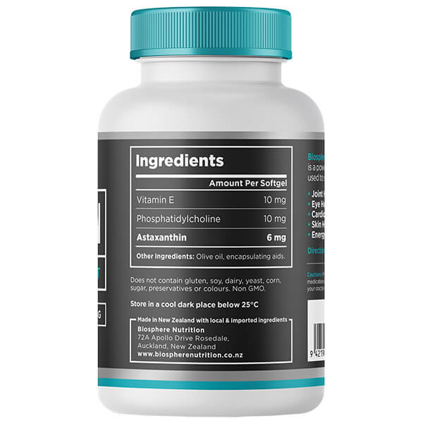 Biosphere Astaxanthin 6mg 60 Capsules