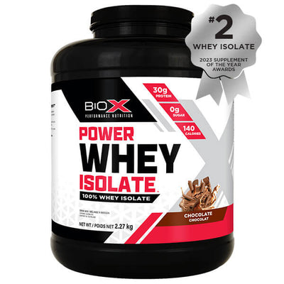 BioX Power Whey Isolate 2.27kg (5lb) + FREE Supplements.co.nz drink bottle