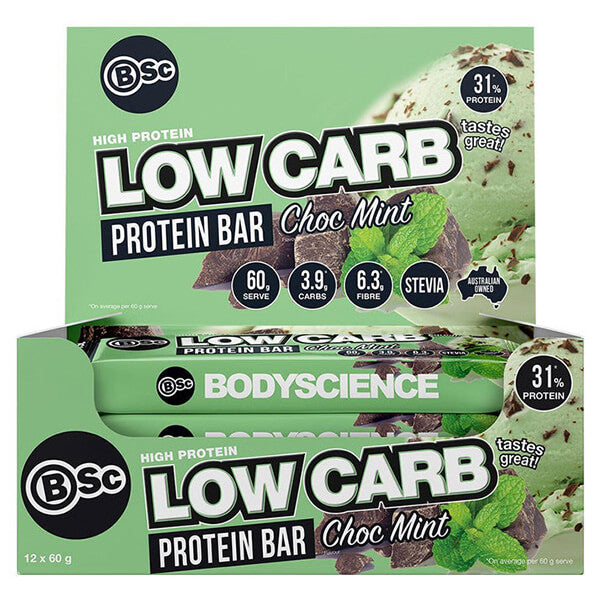 BSc Body Science High Protein Low Carb Bars 12x60g
