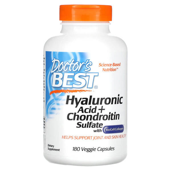 Doctor's Best Hyaluronic Acid with Chondroitin Sulfate 100mg 180 Caps