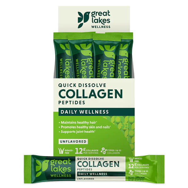 Great Lakes Wellness Collagen Hydrolysate Box of 20 Sticks