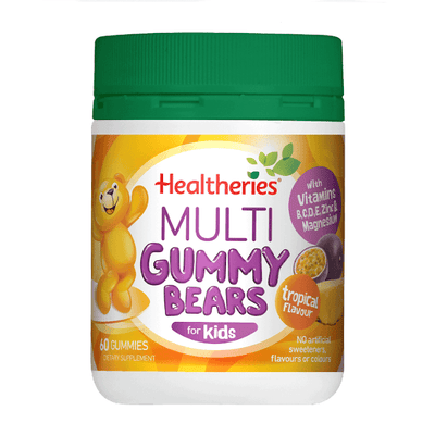 Healtheries Multi Gummy Bears for Kids 60 Gummies CLEARANCE Short Dated 19/01/2025