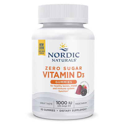 Nordic Naturals Zero Sugar Vitamin D3 Gummies x60 (November 2024 Expiry)