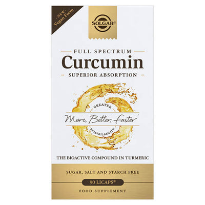 Solgar Full Spectrum Curcumin 90 Caps + FREE Solgar Astaxanthin 5mg 30 Softgels