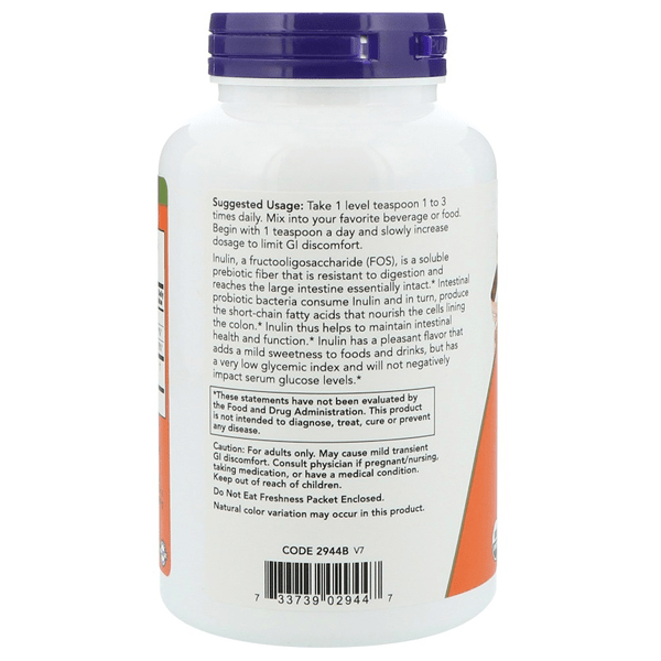 Now Foods Inulin Prebiotic 227g