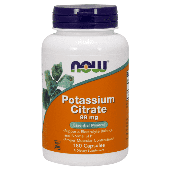 Now Foods Potassium Citrate 99mg 180 Caps