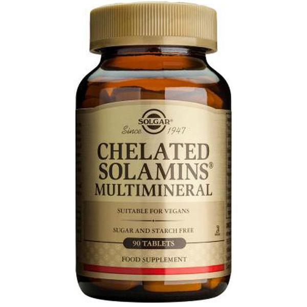 Solgar Chelated Solamins Multimineral 90 Tabs