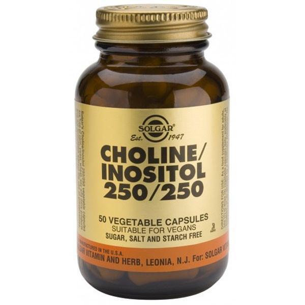 Solgar Choline/Inositol 250mg 50 Veggie Caps