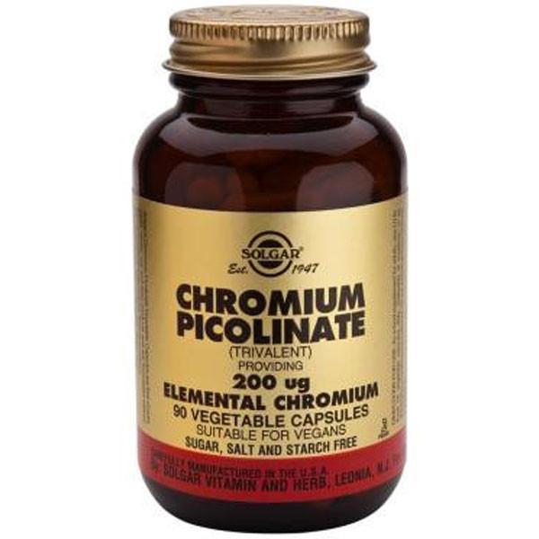 Solgar Chromium Picolinate 200mcg 90 Caps