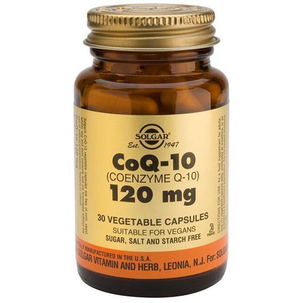 Solgar CoQ-10 120mg 30 Vegetable Capsules