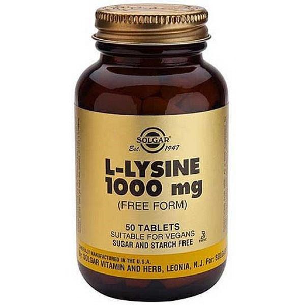 Solgar L-Lysine 1000mg 50 Caps