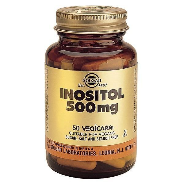 Solgar Inositol 500mg 50 Vegetable Capsules