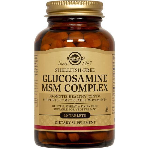 Solgar Glucosamine MSM Complex 60 Tablets