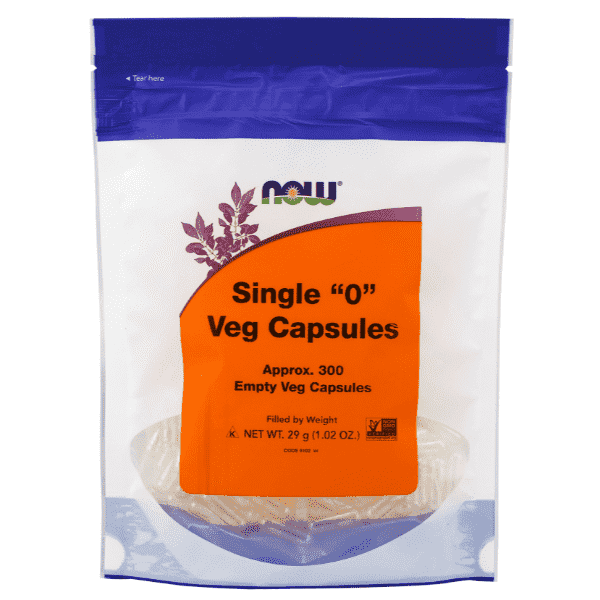 Now Foods Single "0" Veg Capsules x300