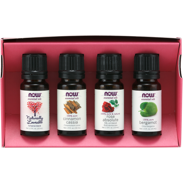 Now Foods Love At First Scent Romantic Essential Oils Kit 4x10ml