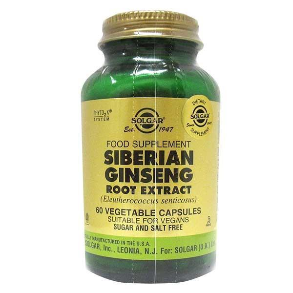 Solgar Siberian Ginseng Root Extract 60 Vegetable Capsules