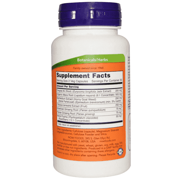 Now Foods TestoJack 200mg 60 Veggie Caps