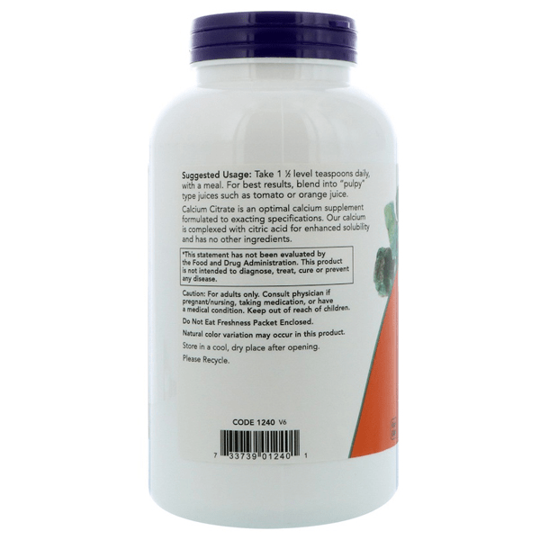 Now Foods Calcium Citrate 227g