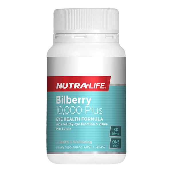 Nutralife Bilberry 10,000 and Lutein Complex 30 Tablets