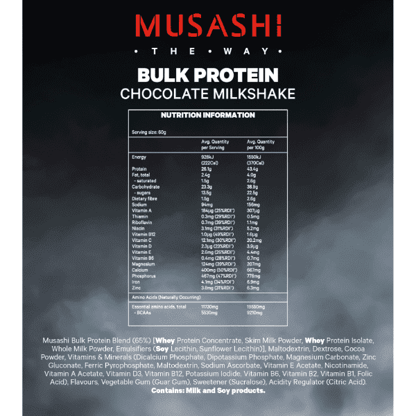 Musashi Bulk Protein 900g