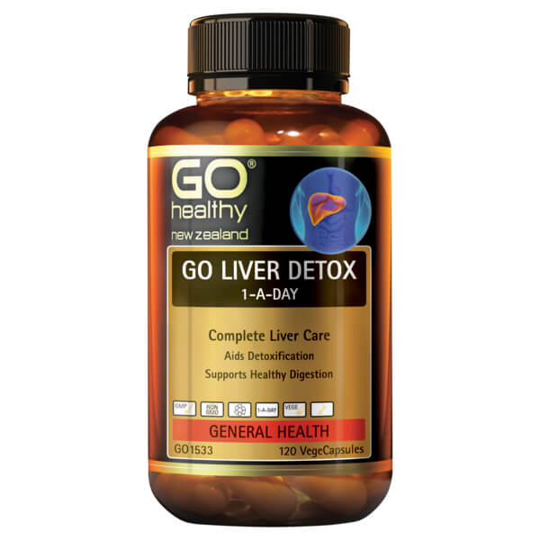 Go Healthy Go Liver Detox 1-A-Day 120 Veggie Capsules