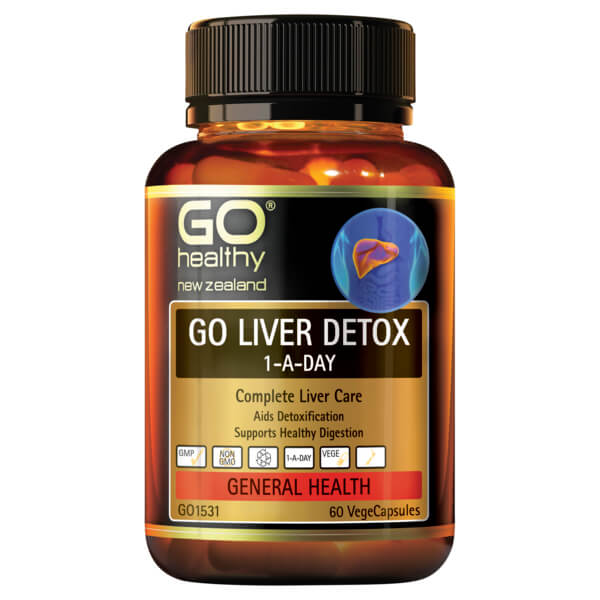 Go Healthy Go Liver Detox 1-A-Day 60 Veggie Capsules