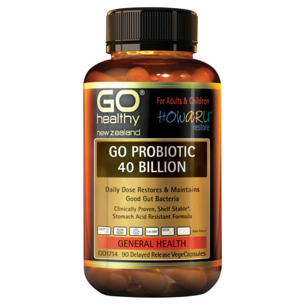 Go Healthy Go Probiotic 40 Billion 90 Veggie Caps