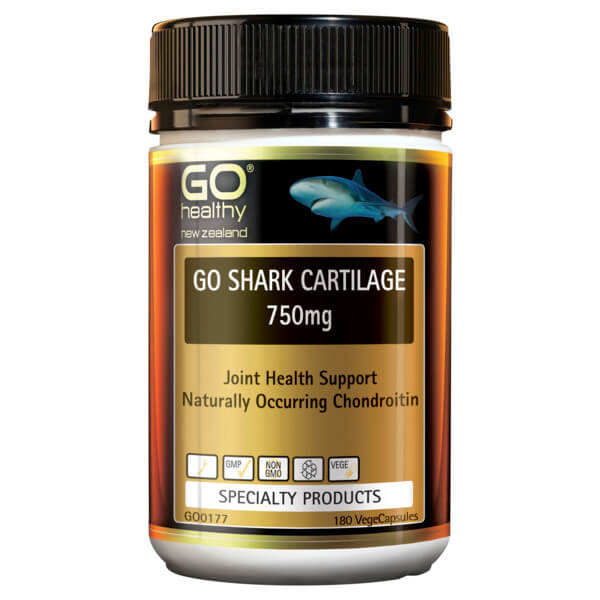 Go Healthy Go Shark Cartilage 750mg 180 Veggie Caps