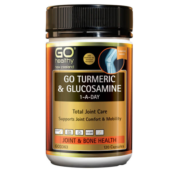 Go Healthy Go Turmeric & Glucosamine 1-A-Day 120 Caps