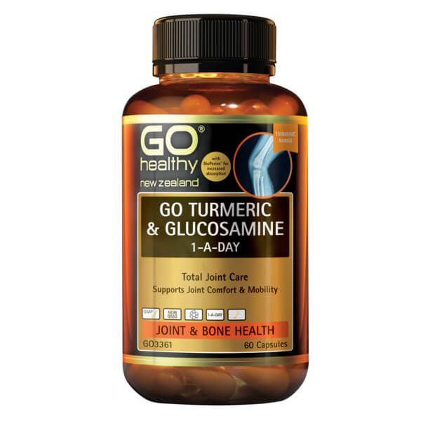Go Healthy Go Turmeric & Glucosamine 1-A-Day 60 Caps
