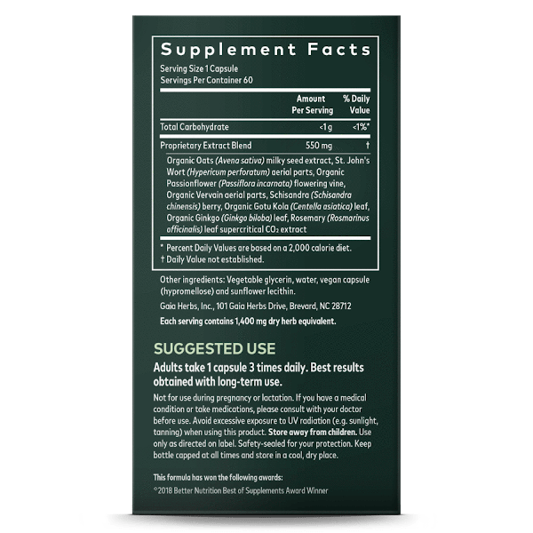 Gaia Herbs Emotional Balance 60 Caps