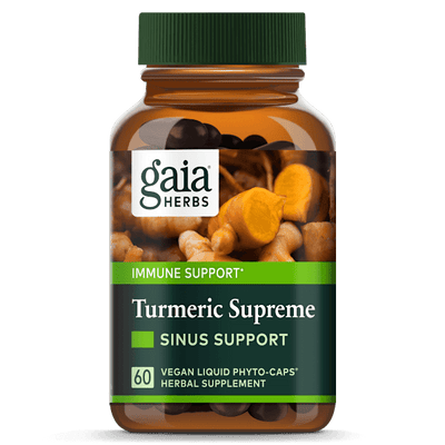 Gaia Herbs Turmeric Supreme Sinus Support 60 Caps (April 2025 Expiry)