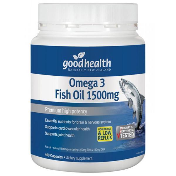 Good Health Omega 3 Fish Oil 1500mg 400 Caps
