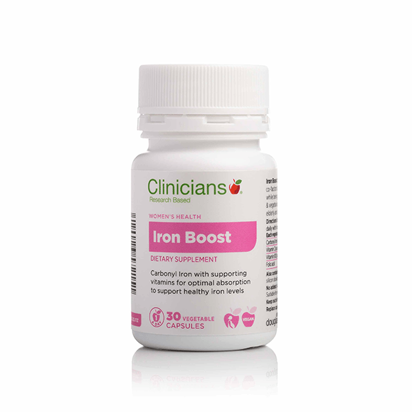 Clinicians Iron Boost 30 Veggie Caps