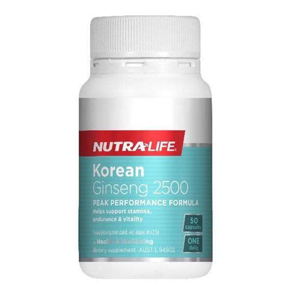 Nutralife Korean Ginseng 2500 50 Capsules