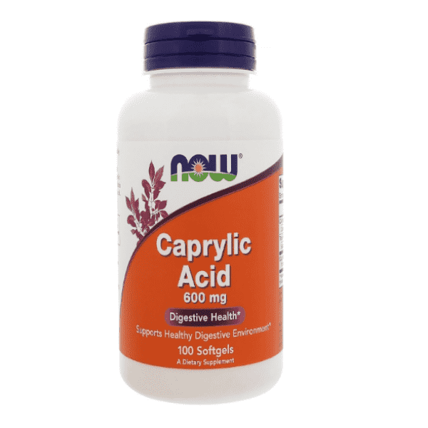 Now Foods Caprylic Acid 600mg 100 Softgels