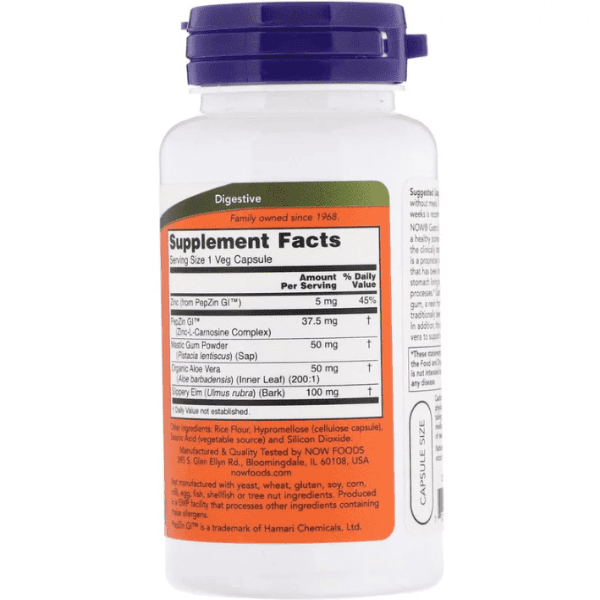 Now Foods Gastro Comfort with PepZin GI 60 Caps