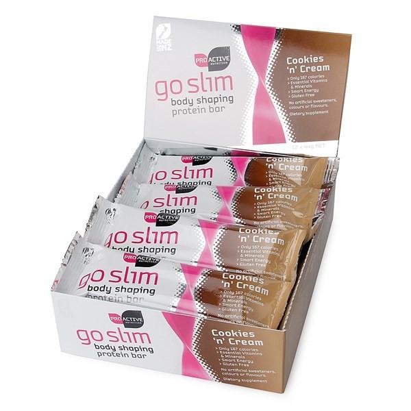 ProActive Go Slim Bar 44g x 12 Bars