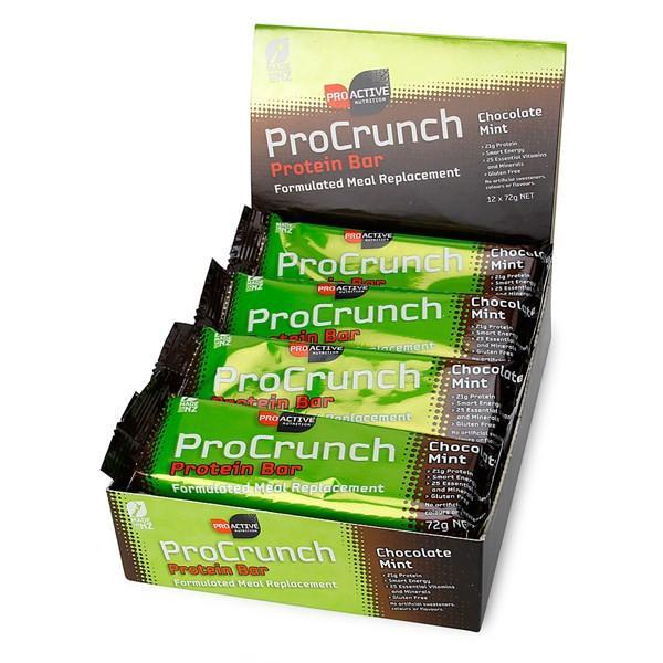 Clean Nutrition Protein Plus  ( New look ProActive ProCrunch Bars 72g x 12 Bars)