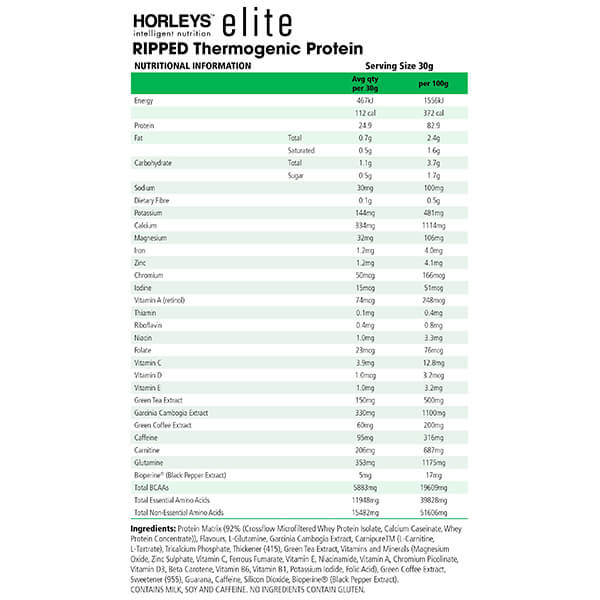 Horleys Elite Ripped 2.5kg
