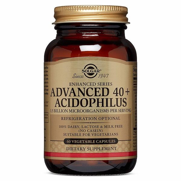 Solgar Advanced 40+ Acidophilus 60 Vegetable Capsules