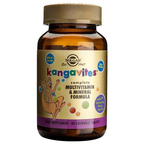 Solgar Kangavites Multivitamin & Mineral 60 Chewable Tabs (Bouncing Berry)