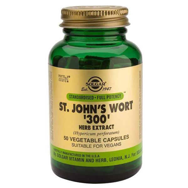 Solgar St. Johns Wort '300' Herb Extract 50 Vegetable Capsules